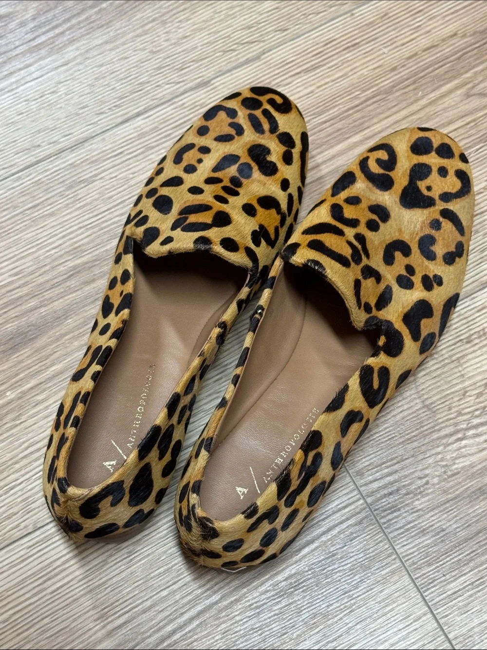 Anthropologie Arlo Easy Loafers in Leopard-Print